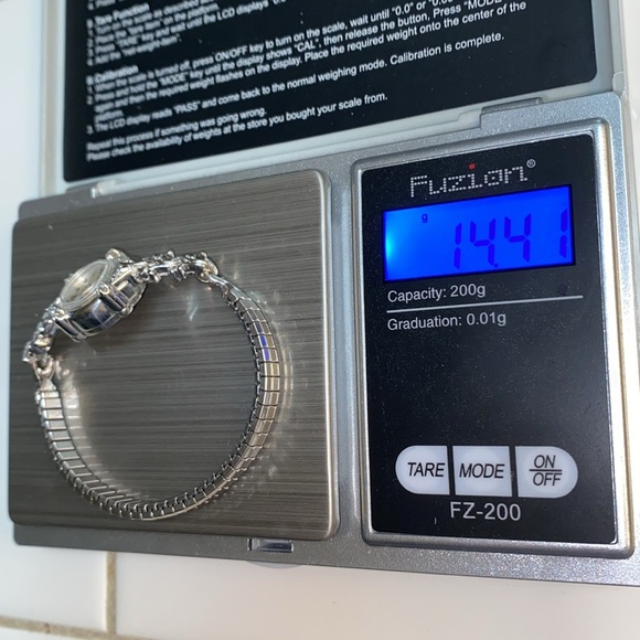 Vintage Longines 14k White Gold Diamonds Art Nouveau Wind Up Watch - Picture 17 of 17